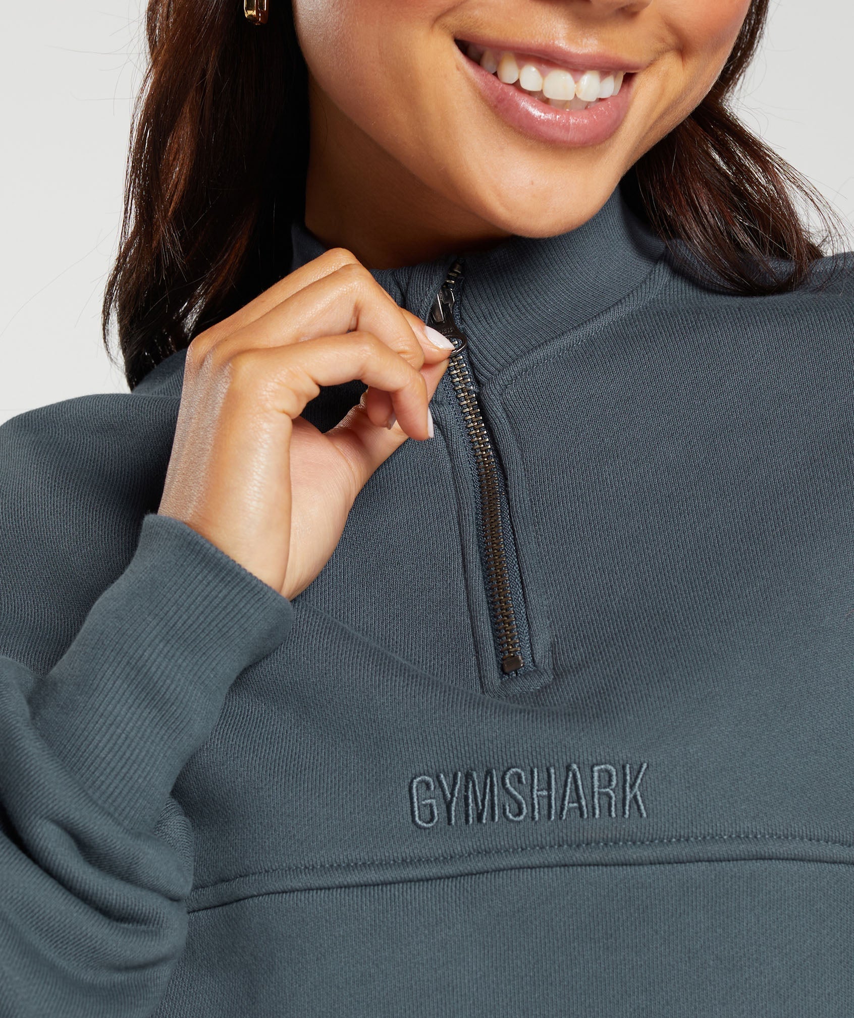 Heavyweight Loopback Sweat Pullover Titanium Blue