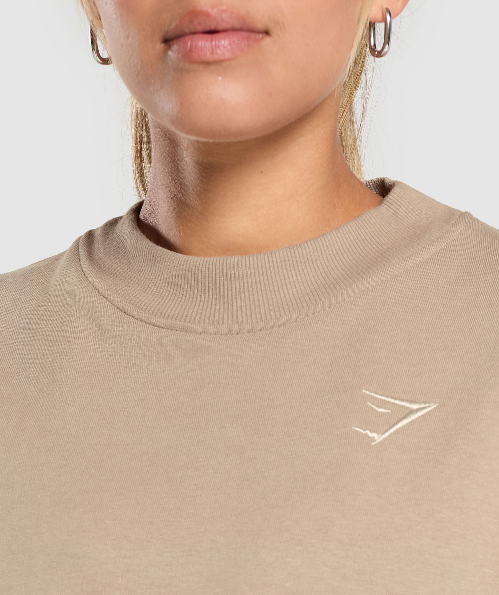 Rest Day Cotton Contour Pullover Cement Brown