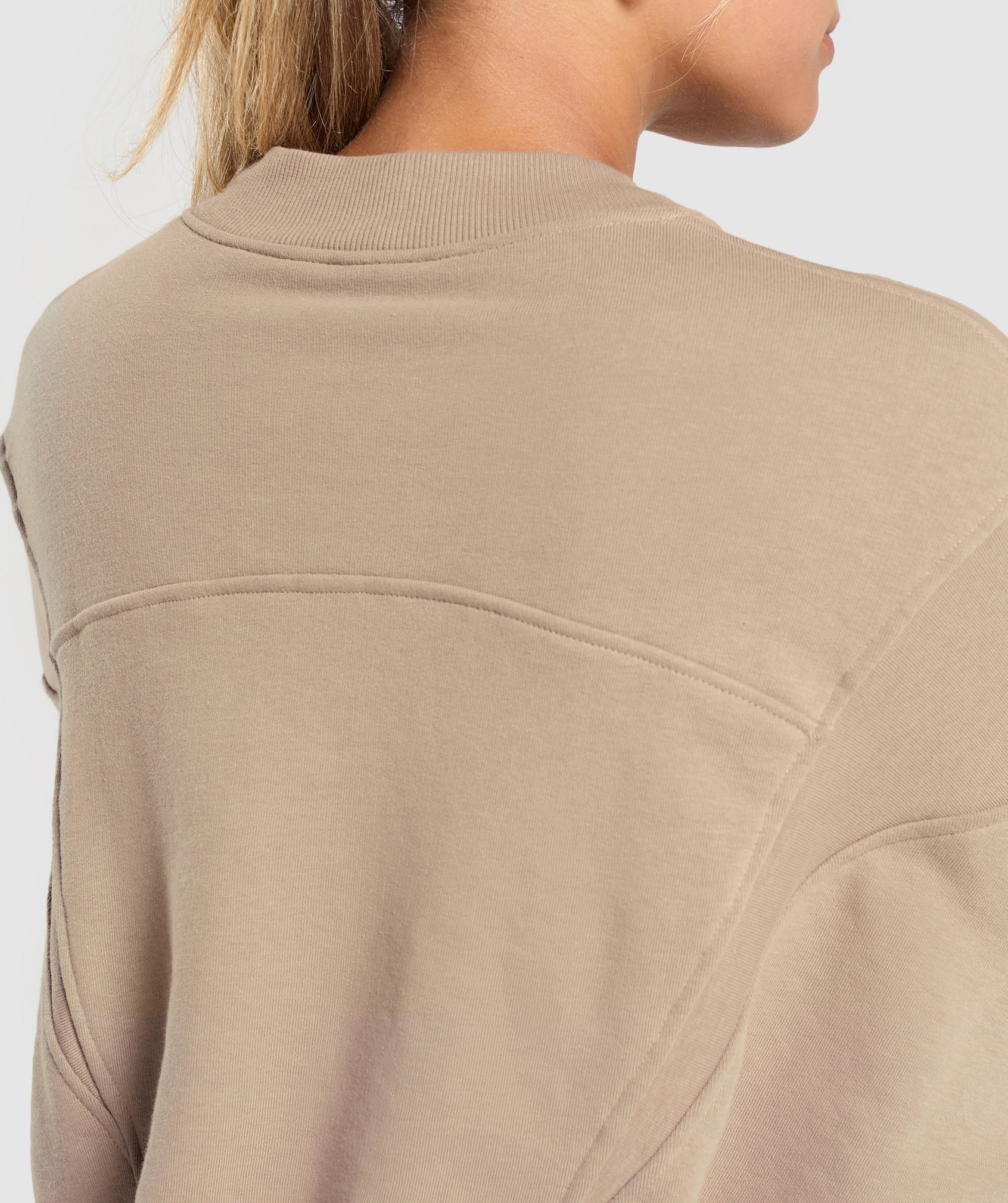 Rest Day Cotton Contour Pullover Cement Brown