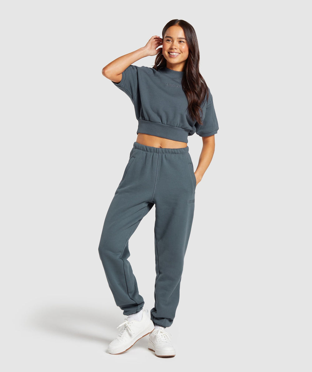 Loopback Sweat Pullover Titanium Blue