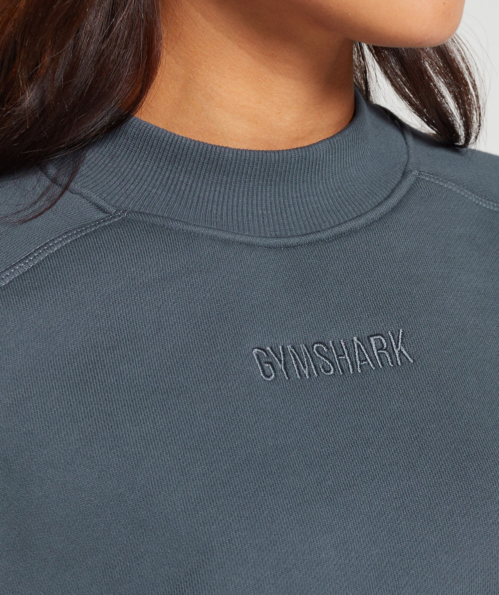 Loopback Sweat Pullover Titanium Blue