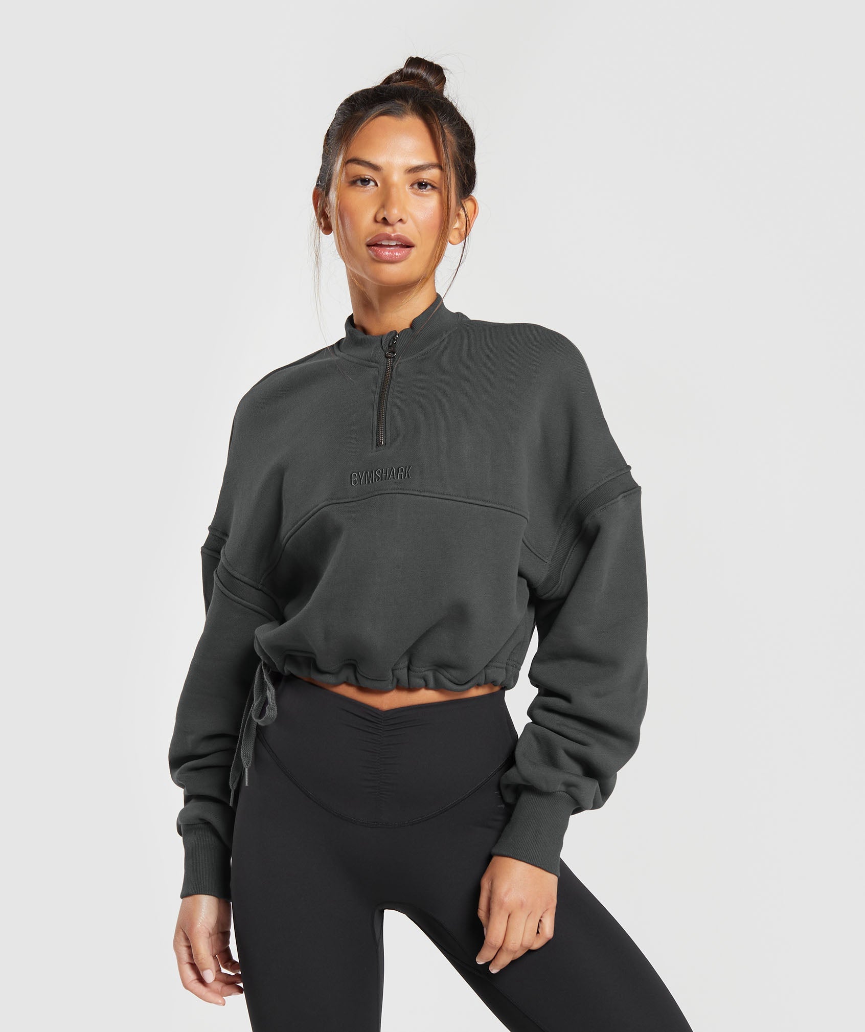 Heavyweight Loopback Sweat Pullover Asphalt Grey