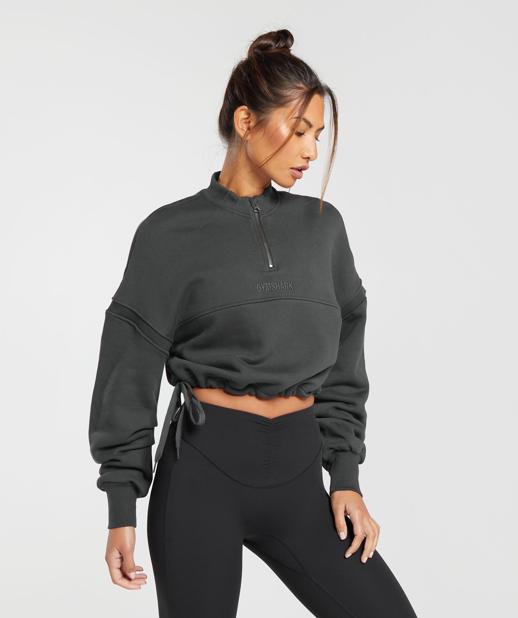 Heavyweight Loopback Sweat Pullover Asphalt Grey