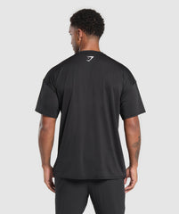 Script Graphic T-Shirt Black