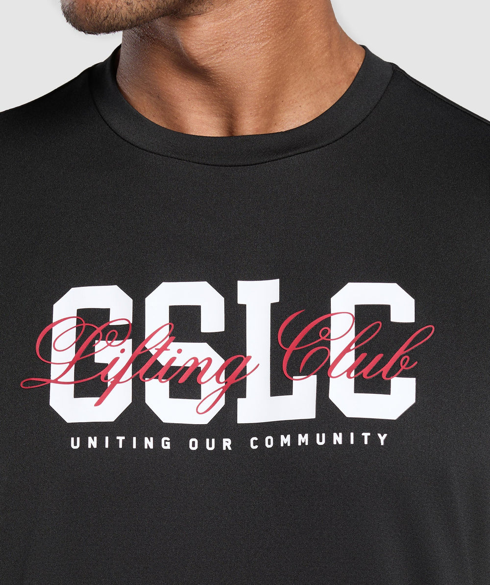 Script Graphic T-Shirt Black