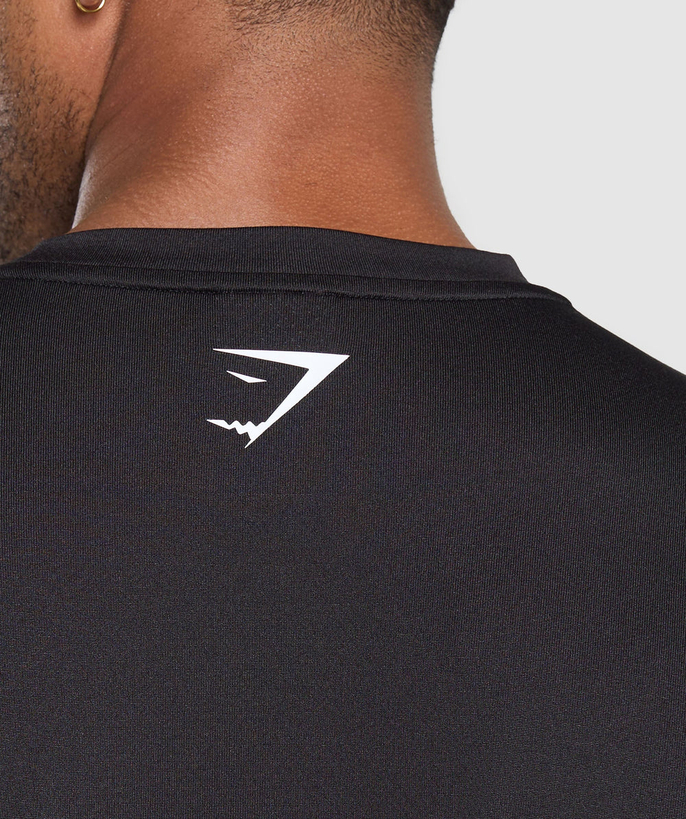 Script Graphic T-Shirt Black