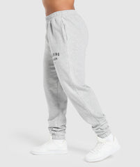 Bulking Season Brushed Joggers Light Grey Marl