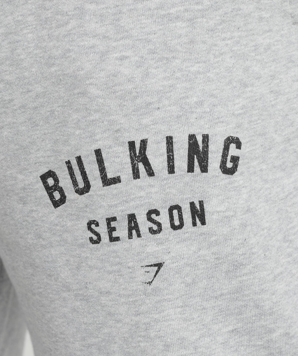 Bulking Season Brushed Joggers Light Grey Marl