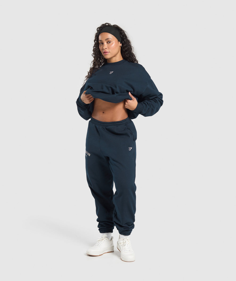 Lifting Club Oversized Joggers Navy