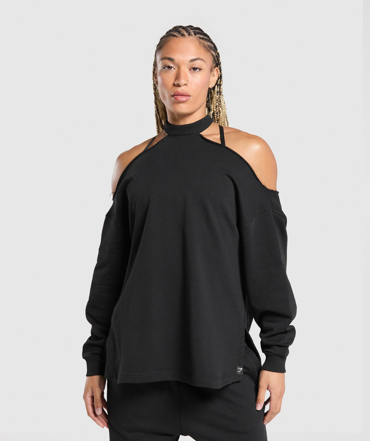 Superset Longline Sweatshirt Black