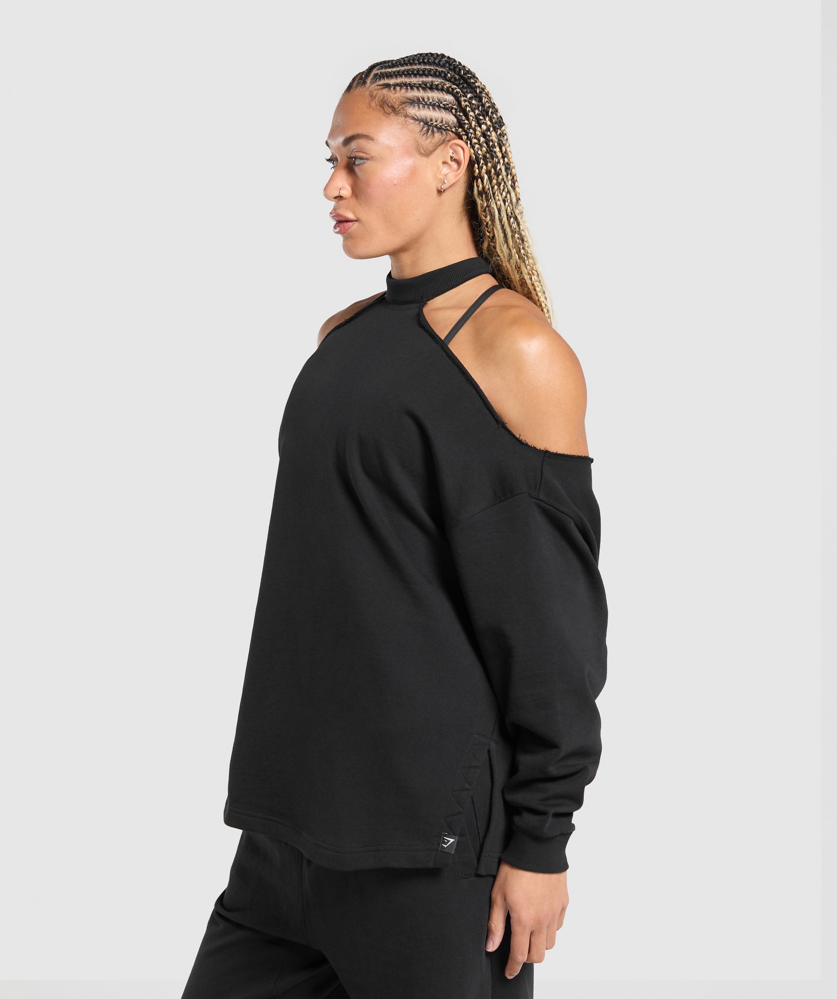 Superset Longline Sweatshirt Black