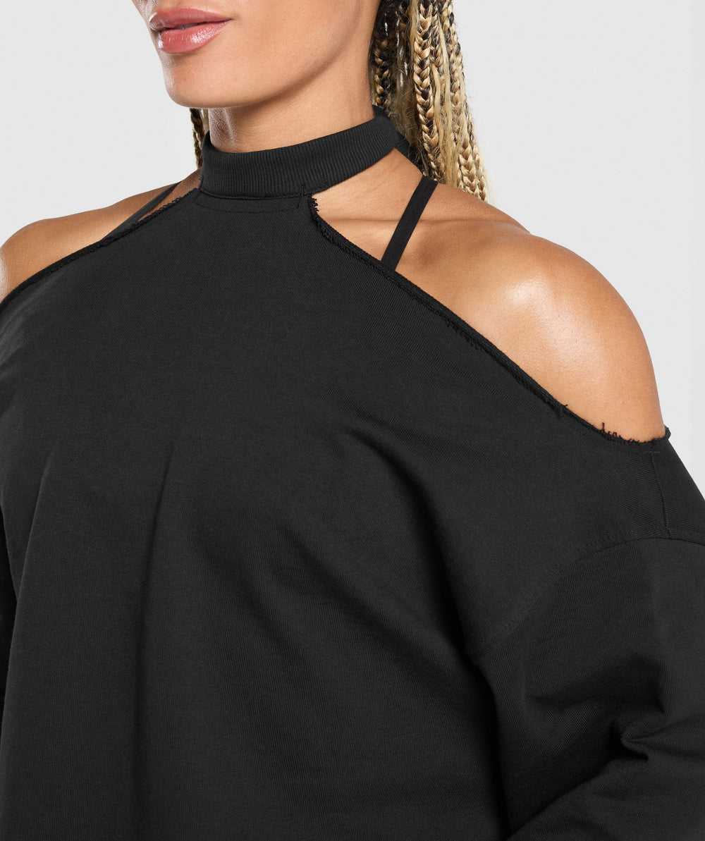 Superset Longline Sweatshirt Black