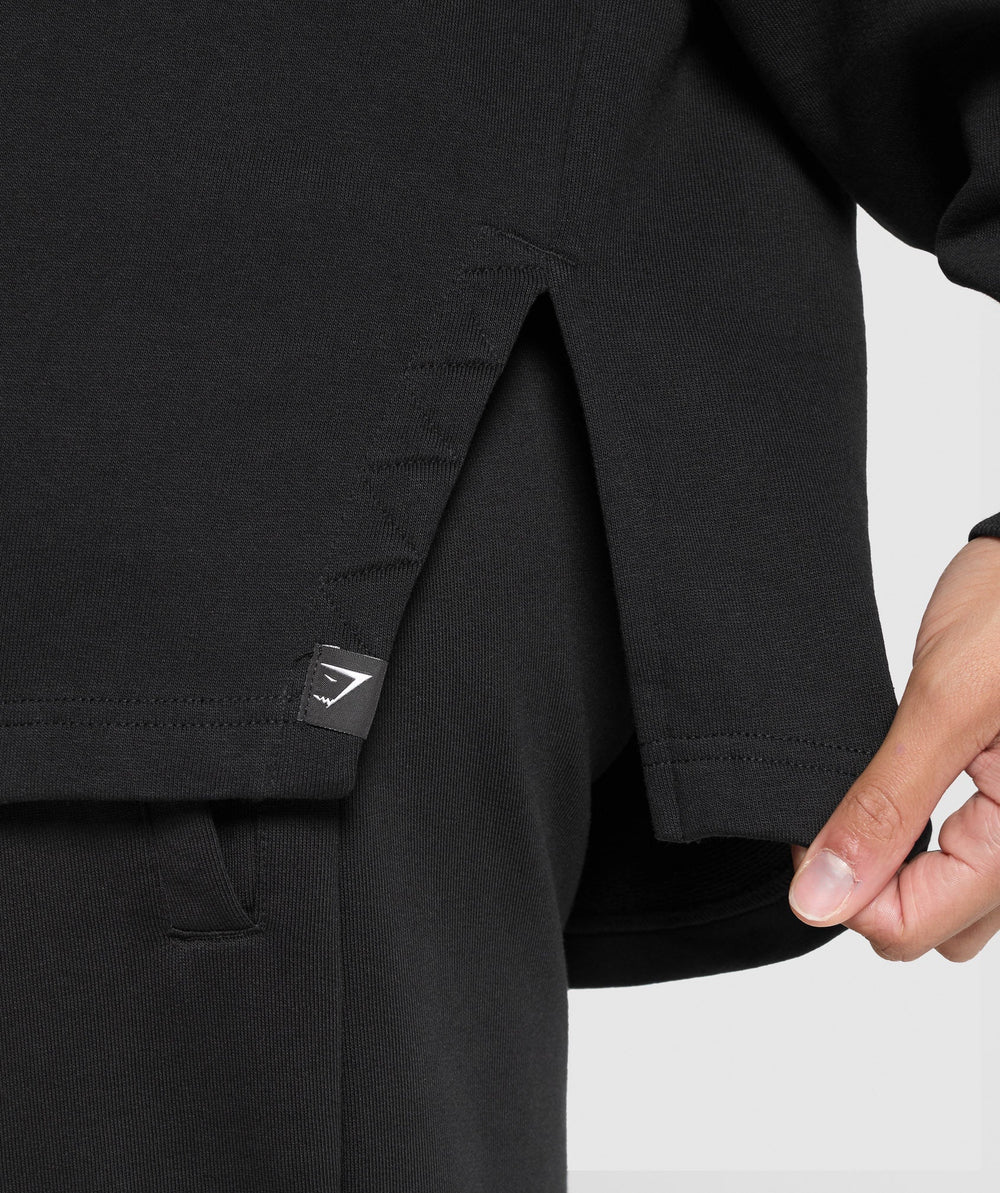 Superset Longline Sweatshirt Black