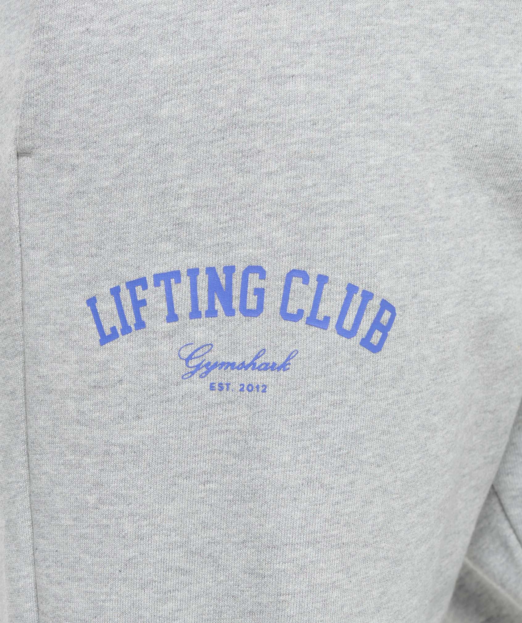 Lifting Club Oversized Joggers Light Grey Core Marl