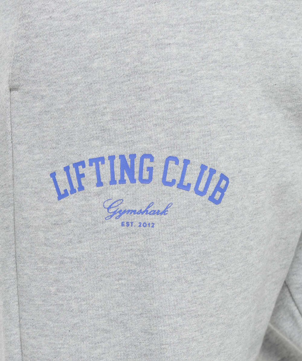 Lifting Club Oversized Joggers Light Grey Core Marl