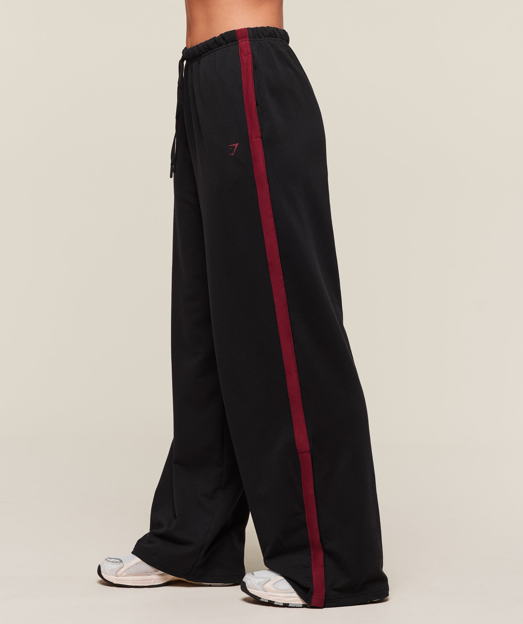 Retro Stripe Snap Pant Black/Sets Red