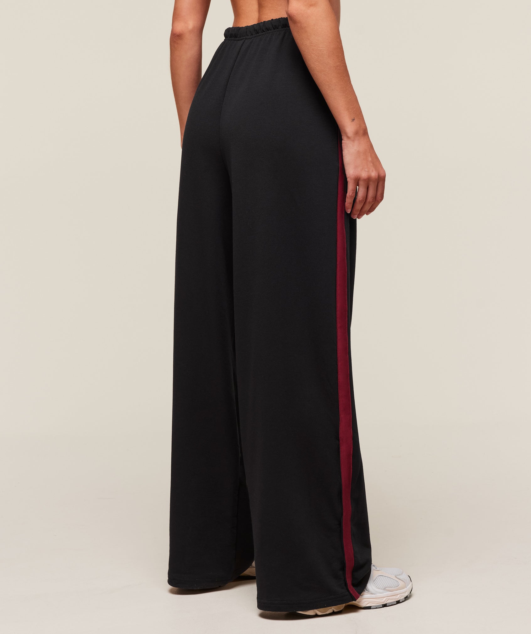 Retro Stripe Snap Pant Black/Sets Red
