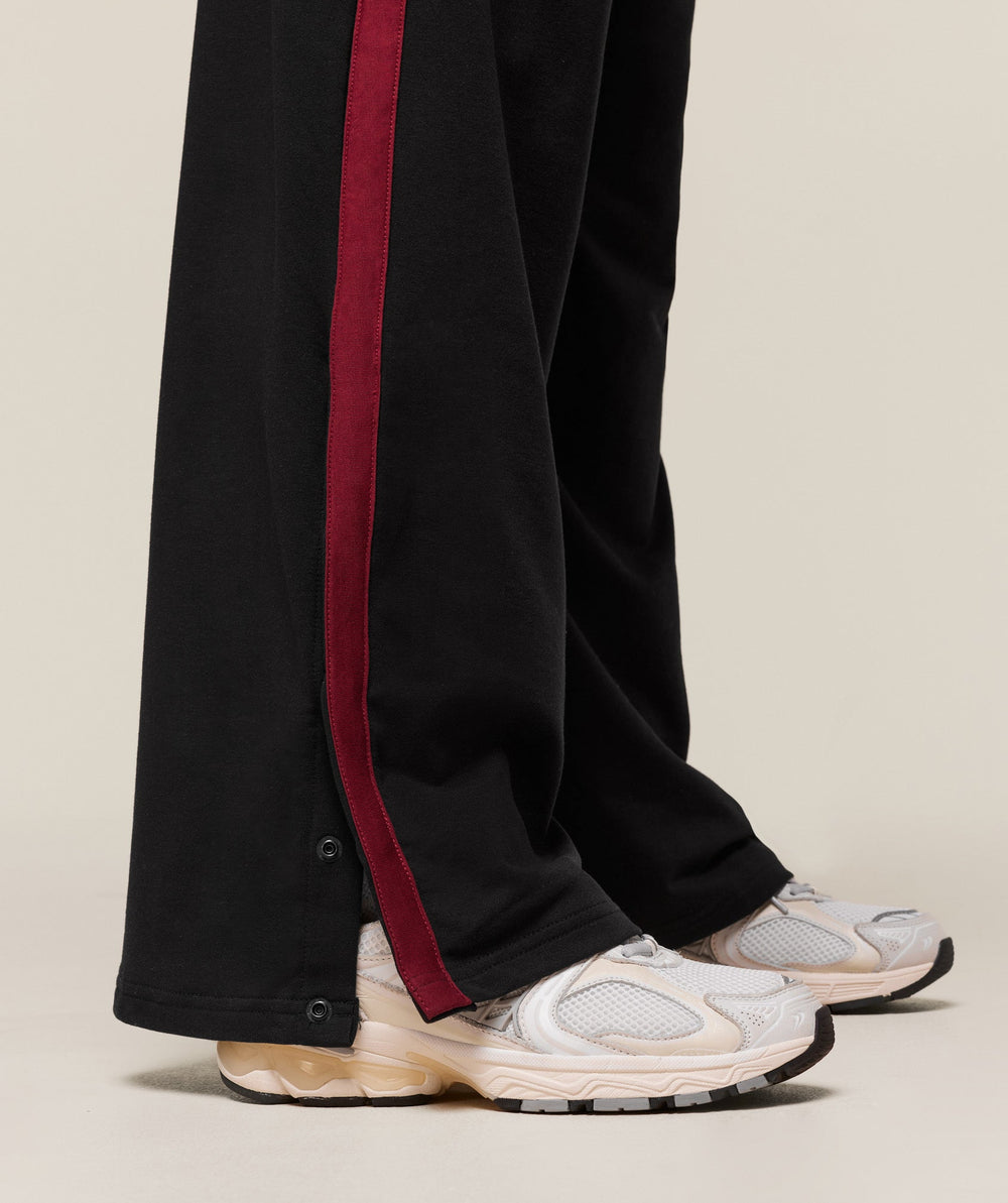Retro Stripe Snap Pant Black/Sets Red