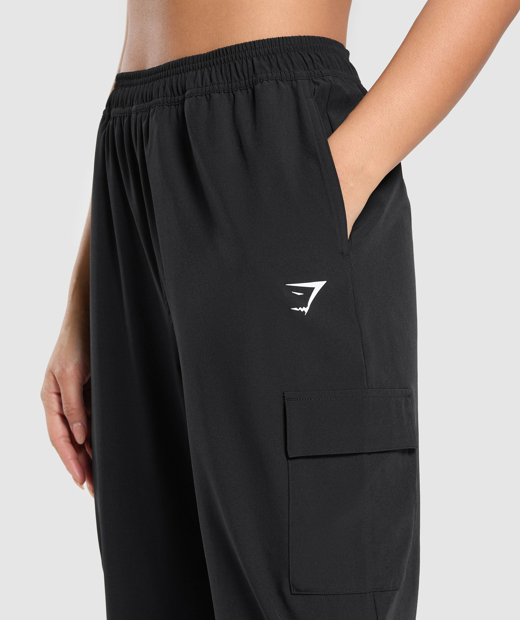 Woven Cargo Pant Black