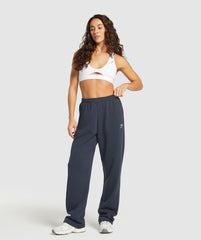 Training Fleece Straight Leg Joggers Heavy Blue