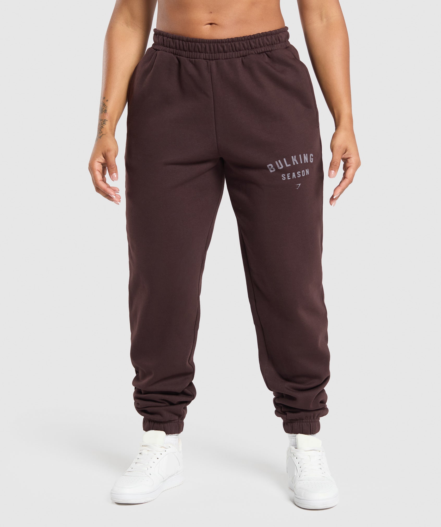 Bulking Season Brushed Joggers Heritage Brown