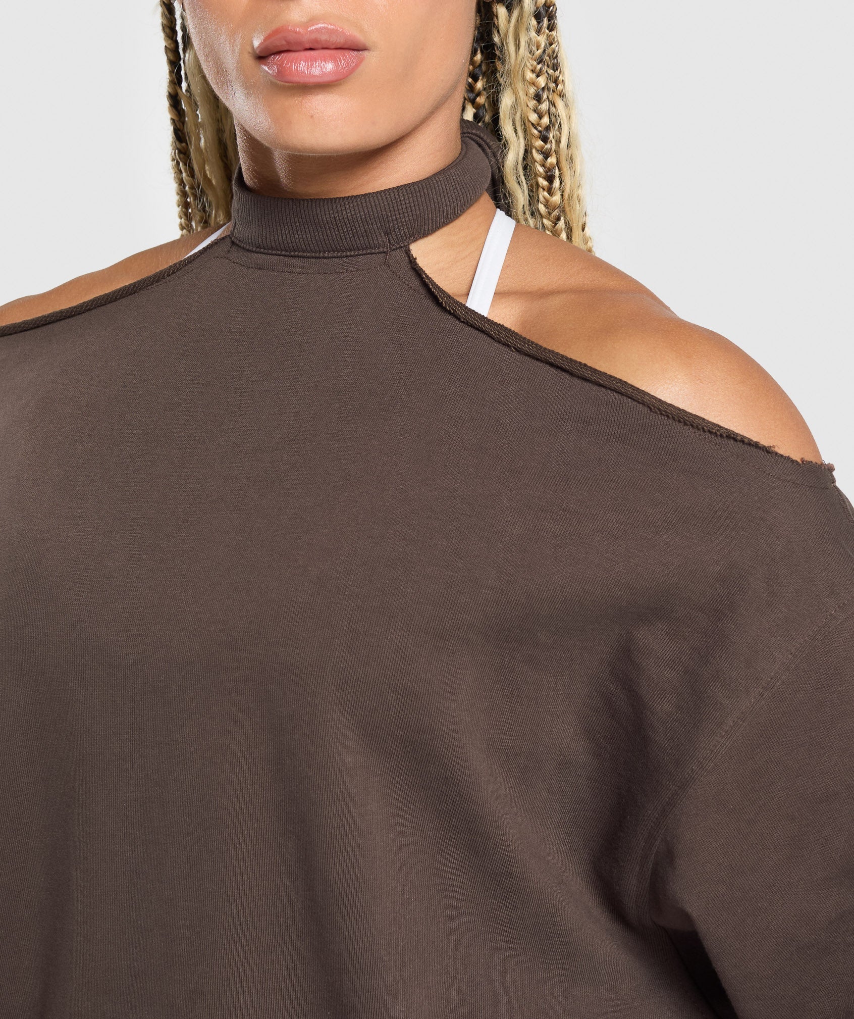 Superset Longline Sweatshirt Deep Brown