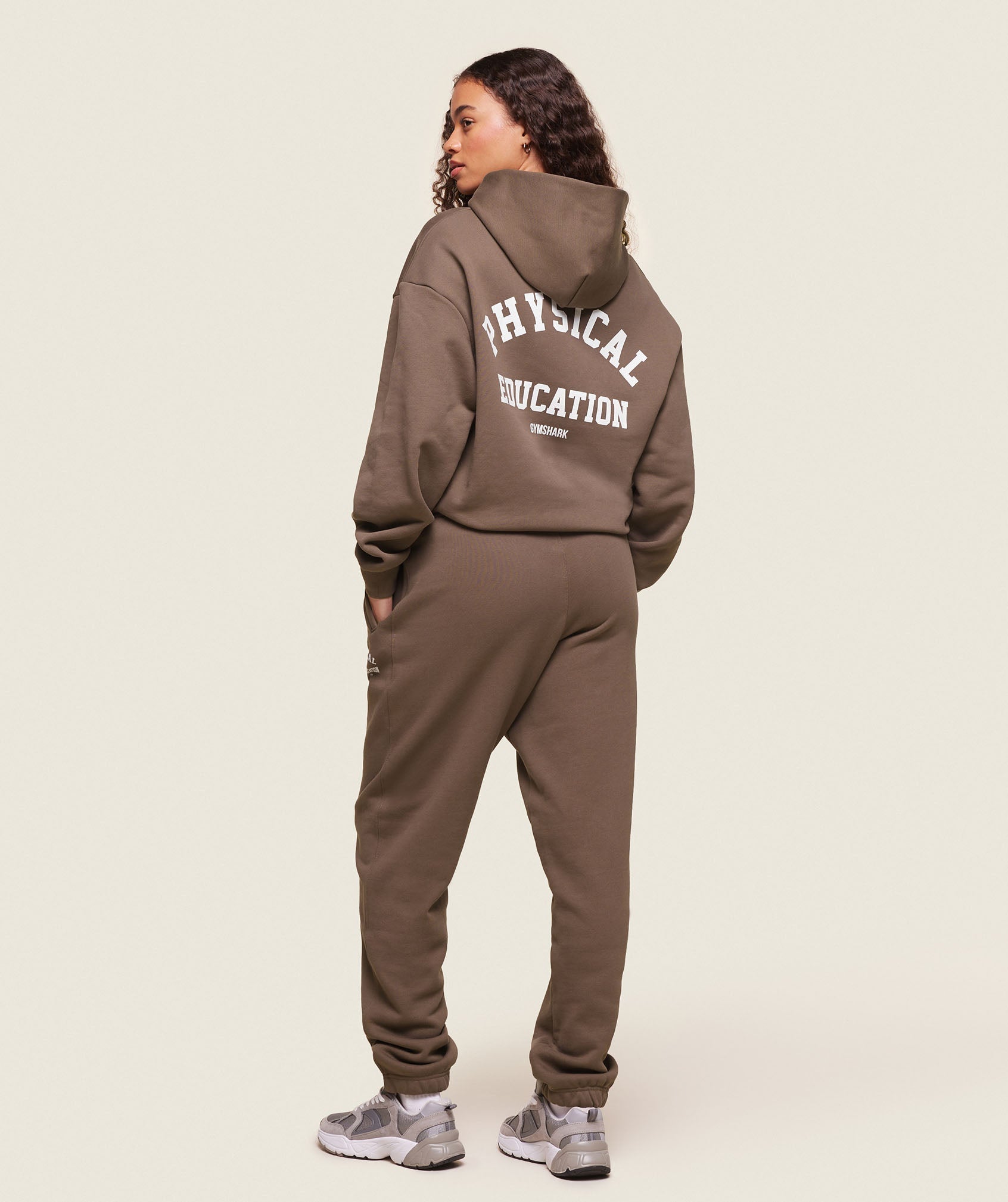 Phys Ed Logo Hoodie Penny Brown