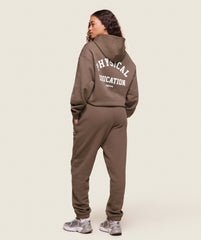 Phys Ed Logo Hoodie Penny Brown