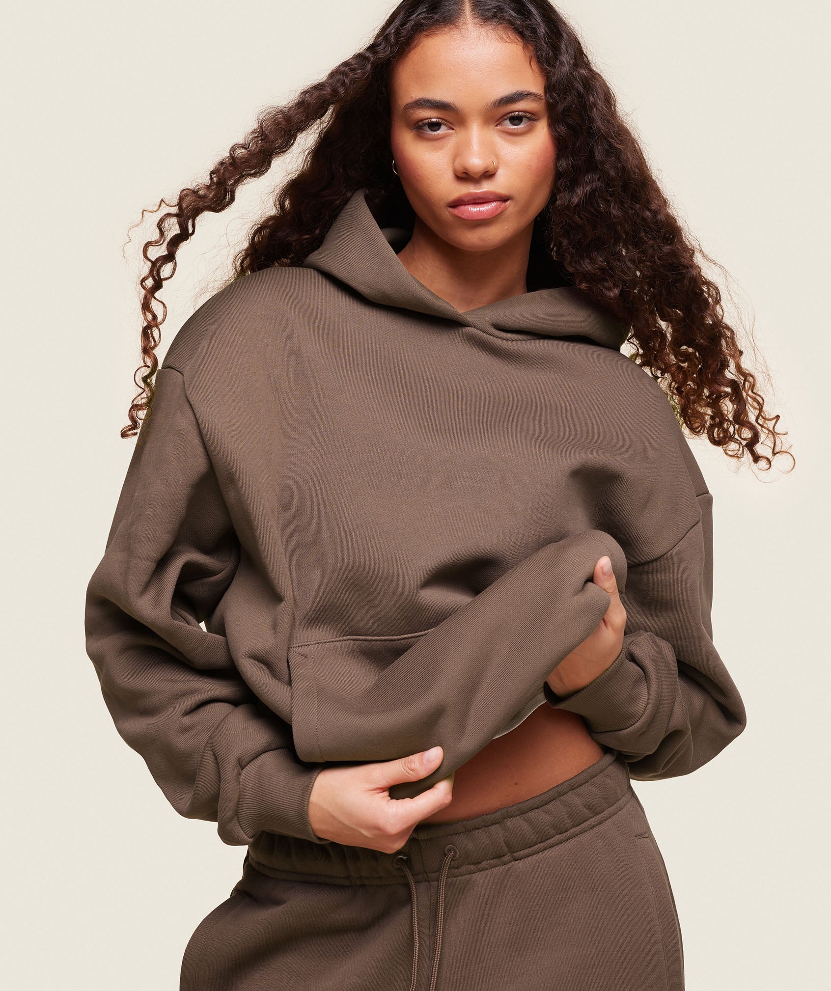 Phys Ed Logo Hoodie Penny Brown