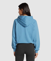 Block Oversized Hoodie Classic Blue