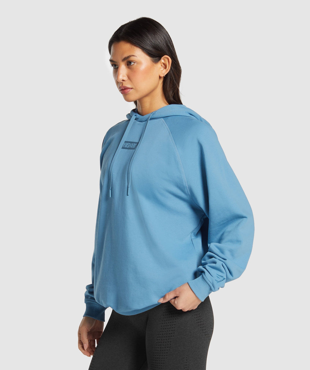 Block Oversized Hoodie Classic Blue