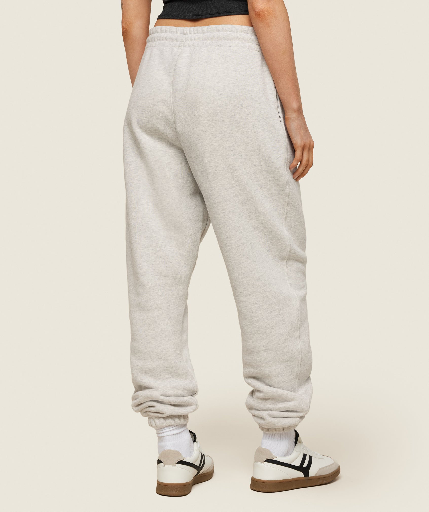 Phys Ed Logo Sweatpants Light Grey Marl