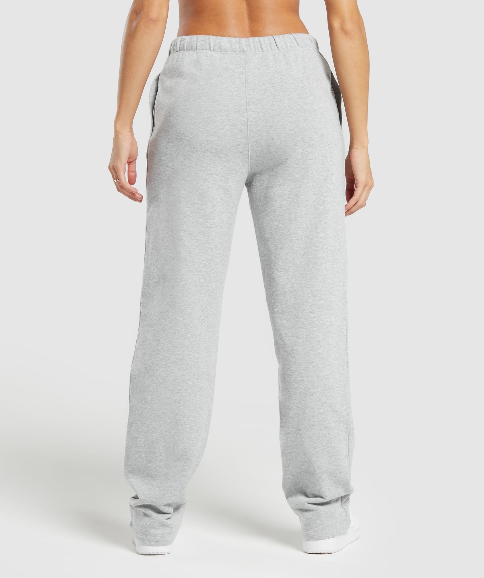 Lifting Straight Leg Joggers Light Grey Core Marl