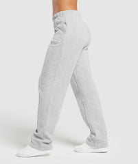 Lifting Straight Leg Joggers Light Grey Core Marl