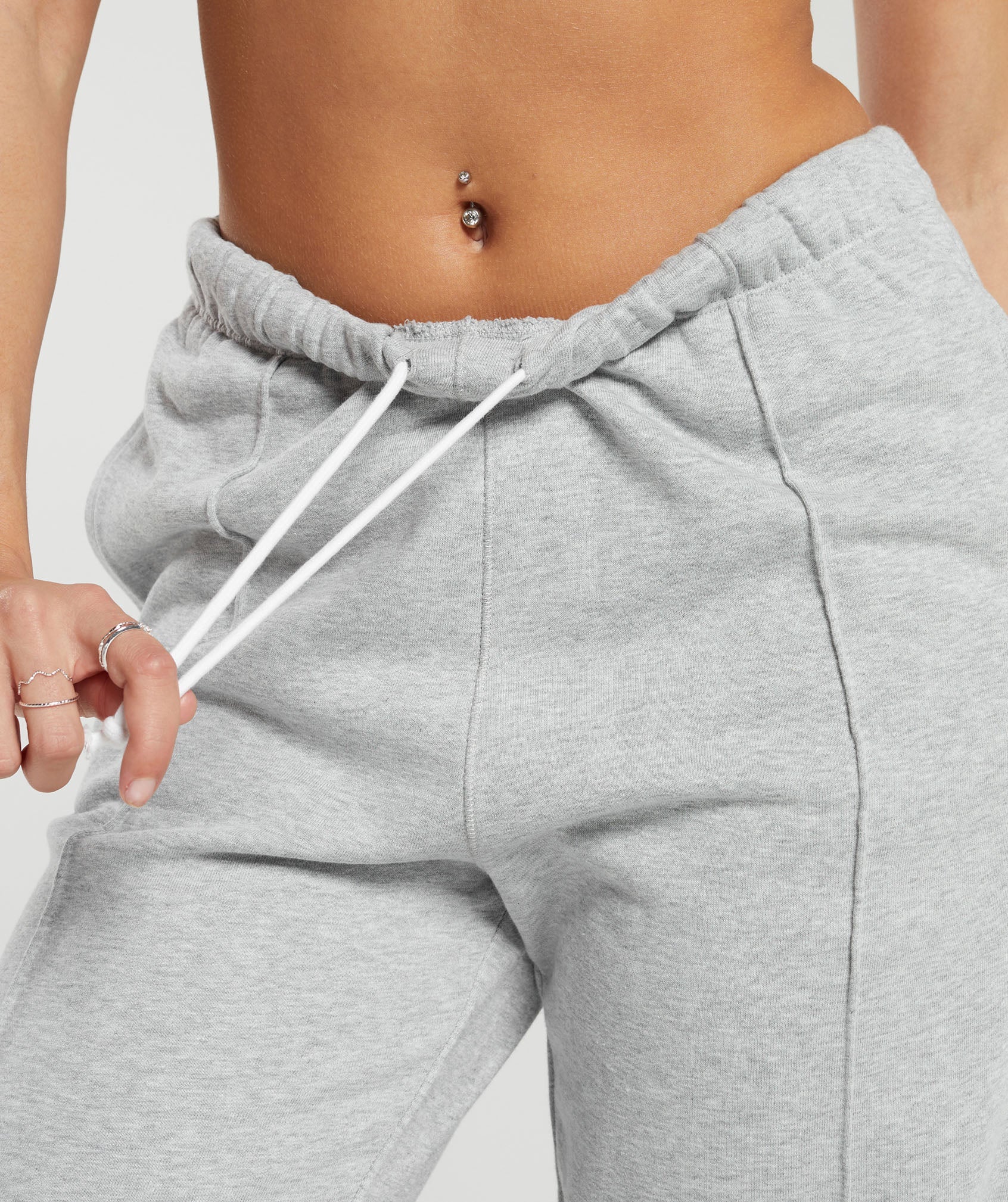 Lifting Straight Leg Joggers Light Grey Core Marl