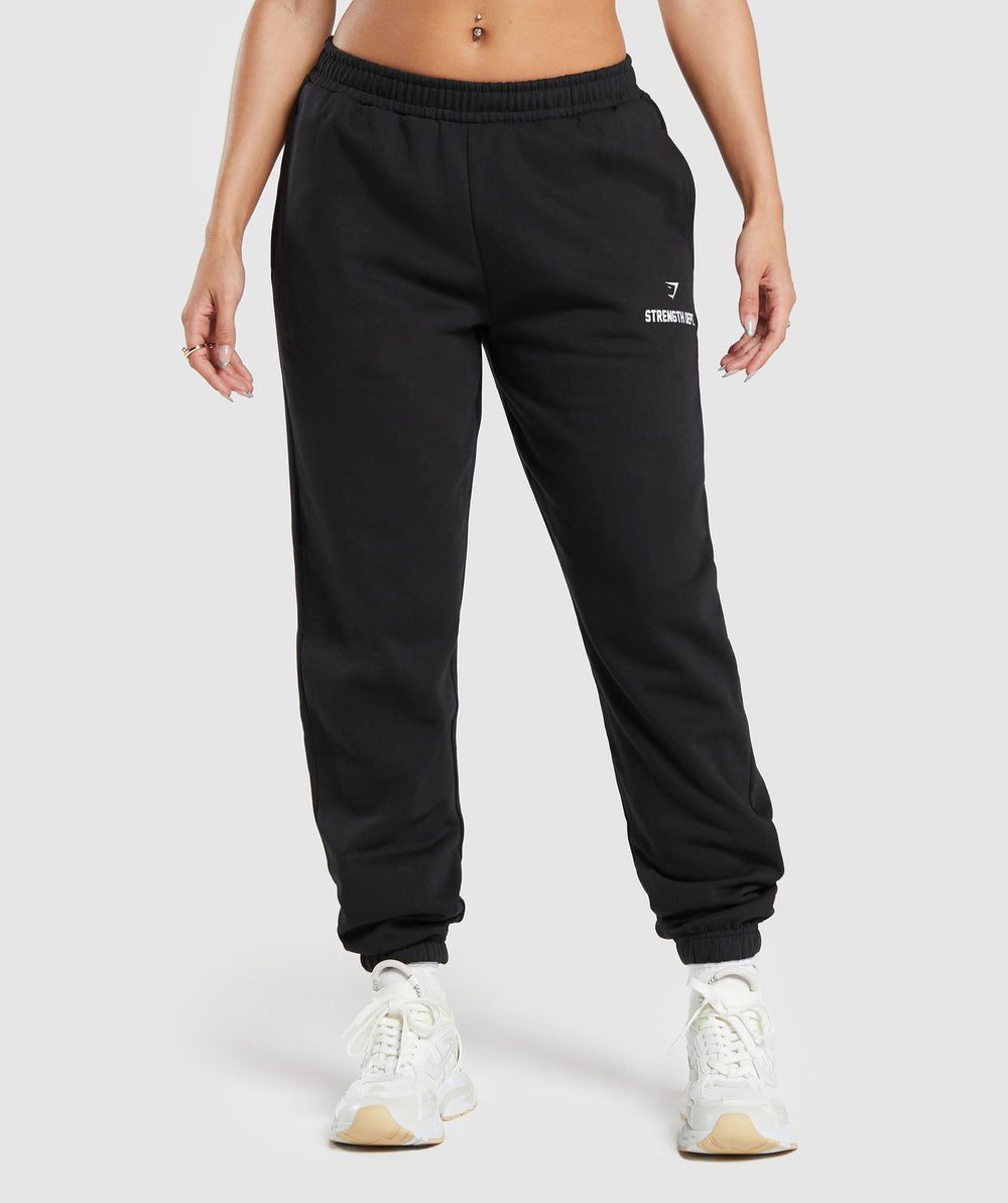 Strength Department Graphic Joggers Black