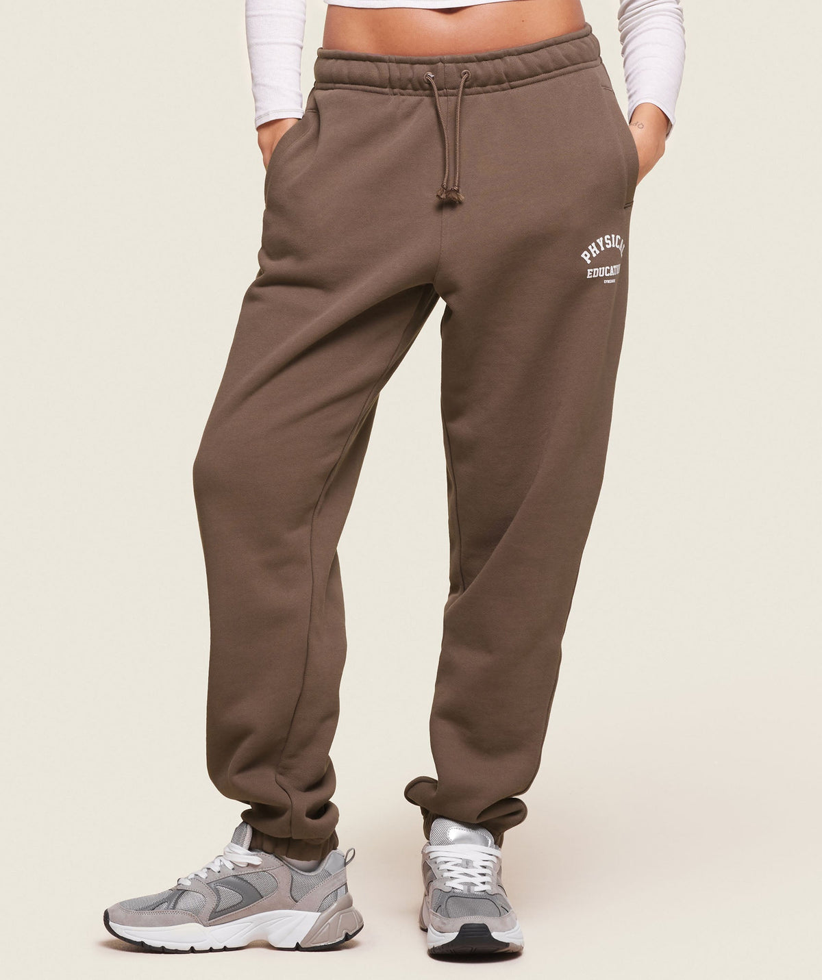 Phys Ed Logo Sweatpants Penny Brown