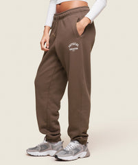 Phys Ed Logo Sweatpants Penny Brown