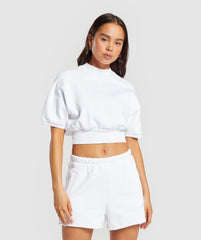 Loopback Sweat Pullover White