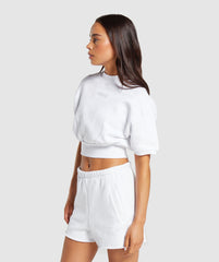 Loopback Sweat Pullover White