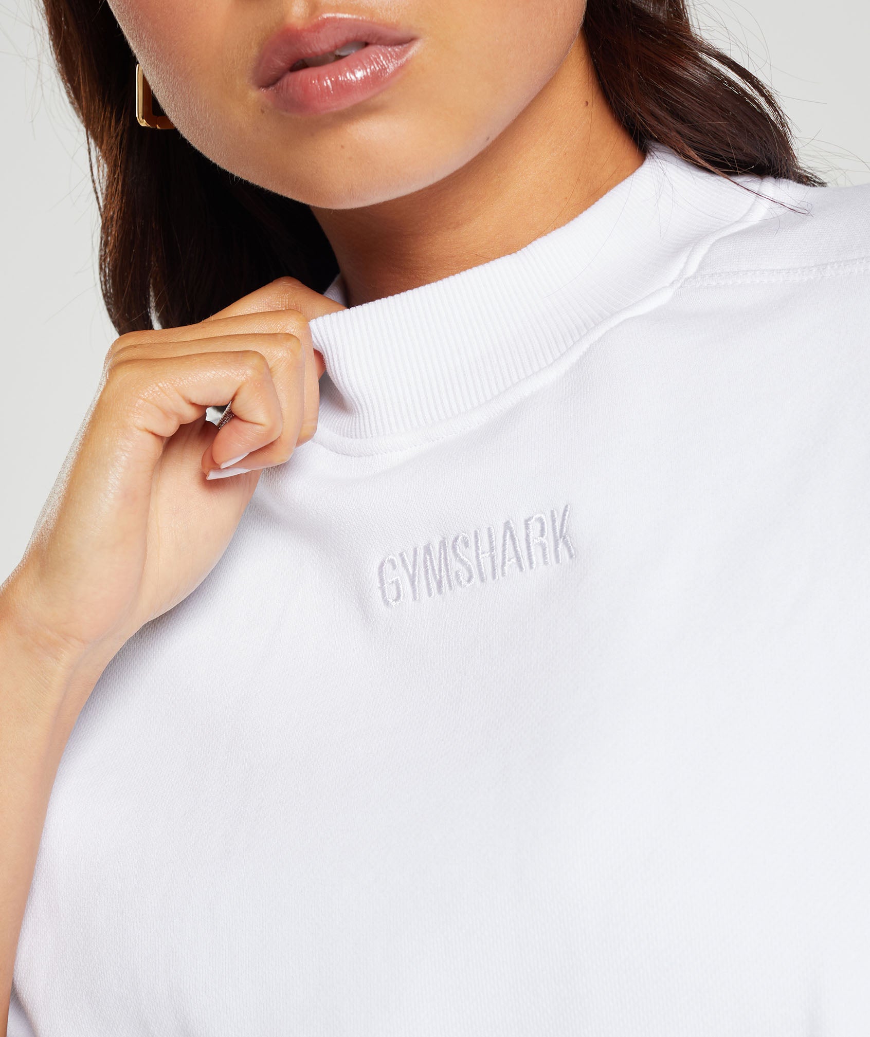 Loopback Sweat Pullover White