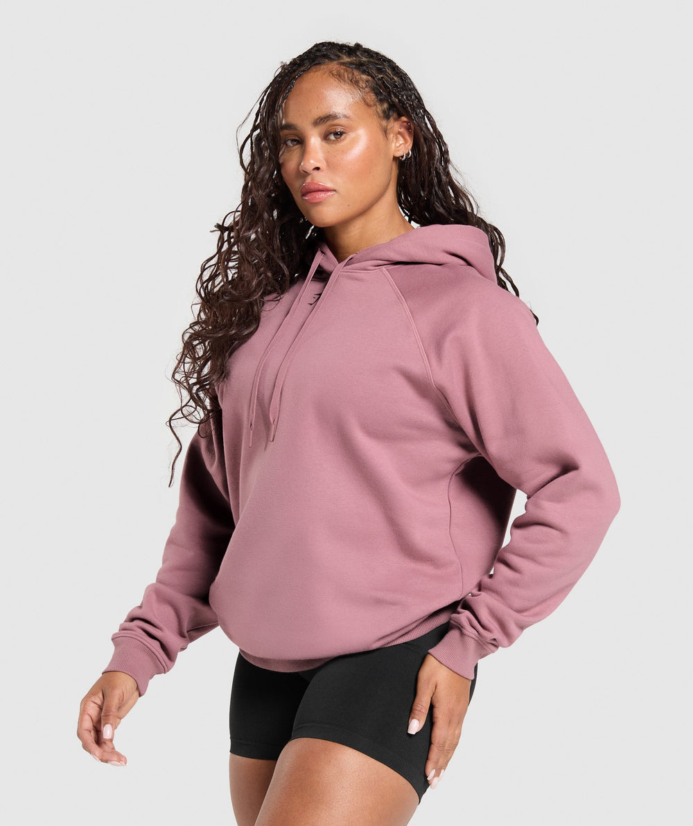 Gritty Muscle Mommy Graphic Hoodie Calm Pink