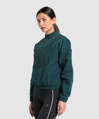 Running 1/4 Zip Track Top Strong Teal