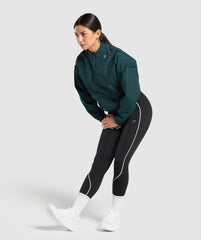 Running 1/4 Zip Track Top Strong Teal
