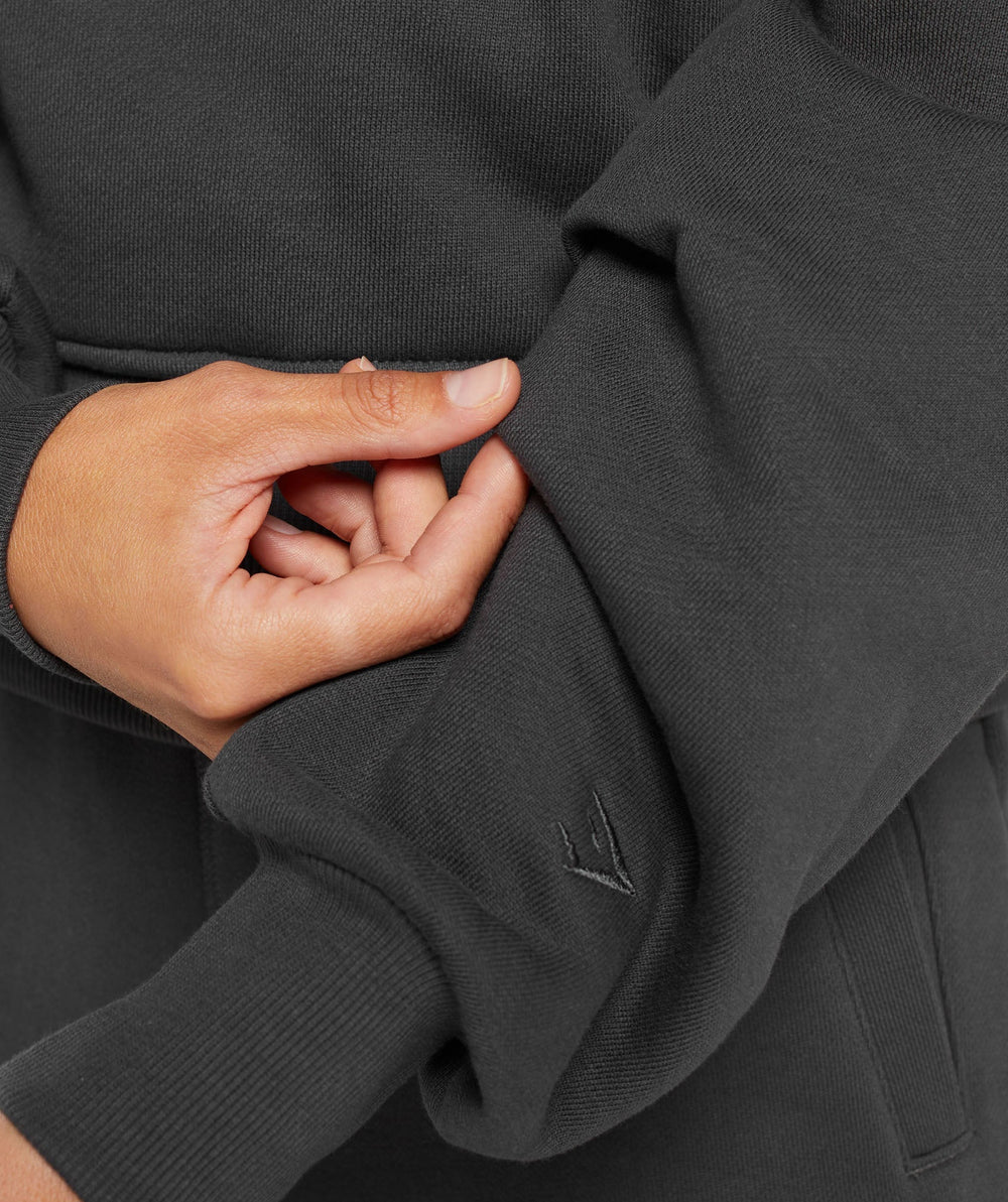 Heavyweight Loopback Sweat Hoodie Asphalt Grey