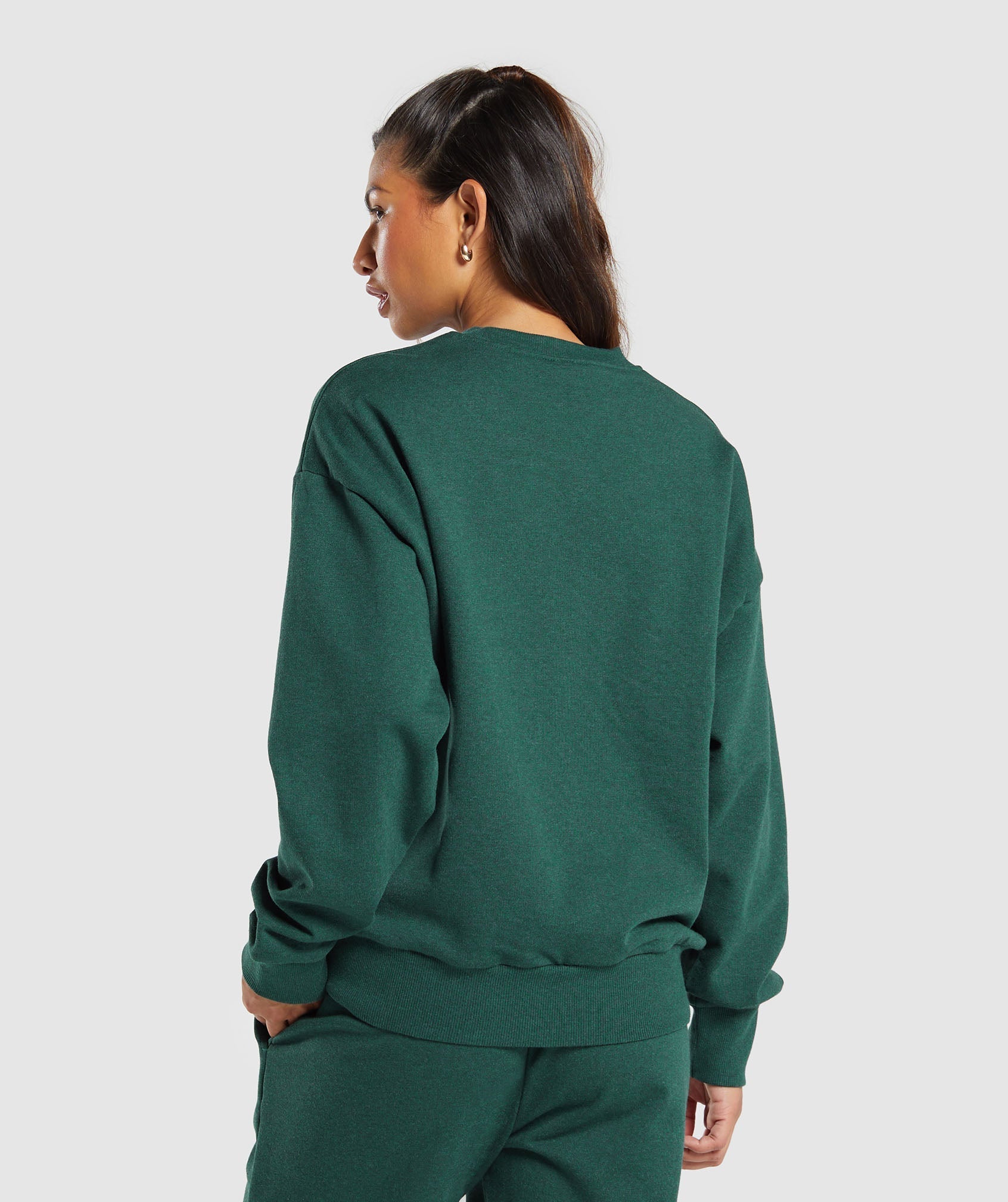 Rest Day Sweats Oversized Crew Bros Bold Teal Marl