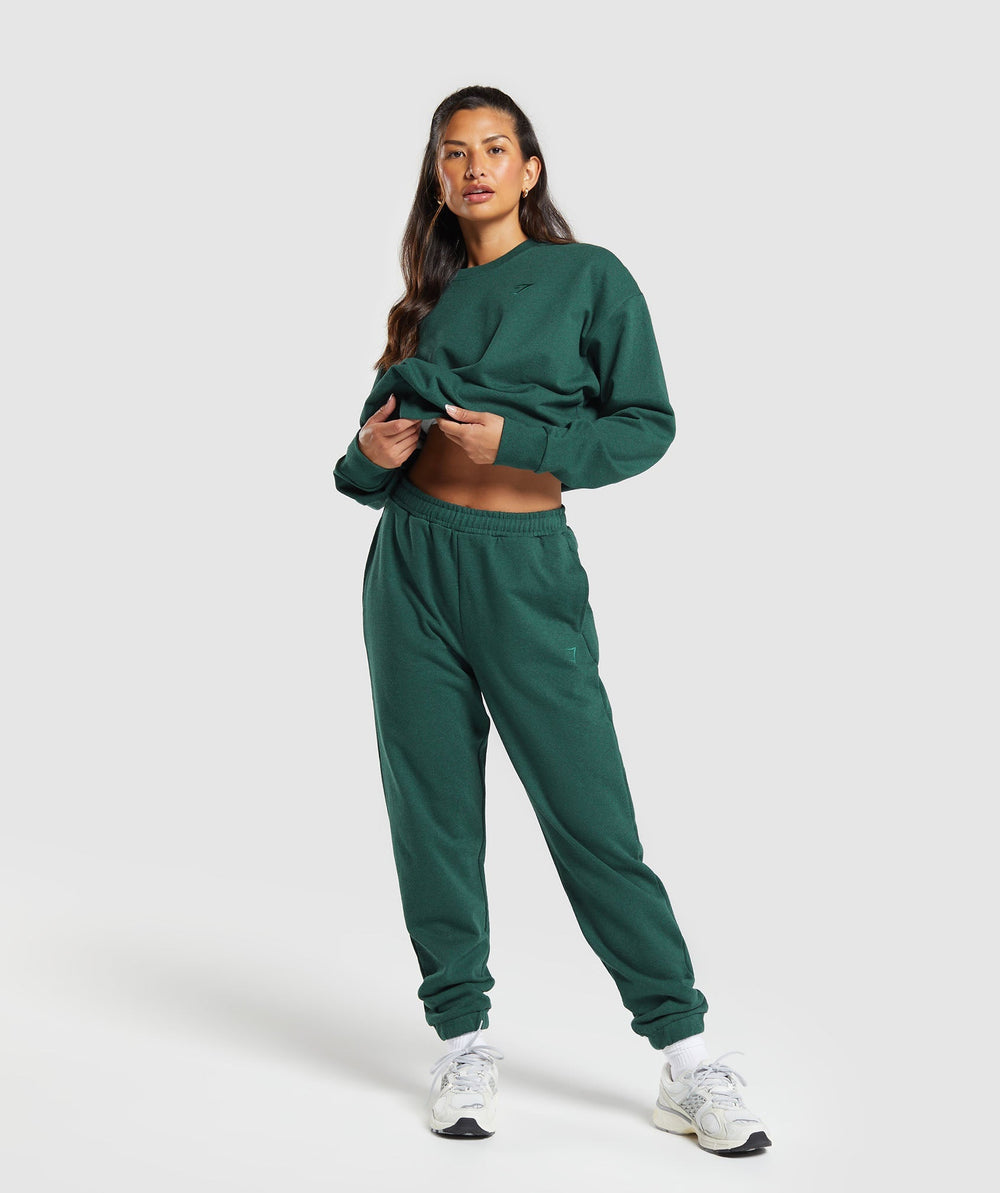 Rest Day Sweats Oversized Crew Bros Bold Teal Marl