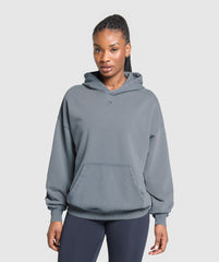 GSLC Graphic Oversized Hoodie   Iron Blue