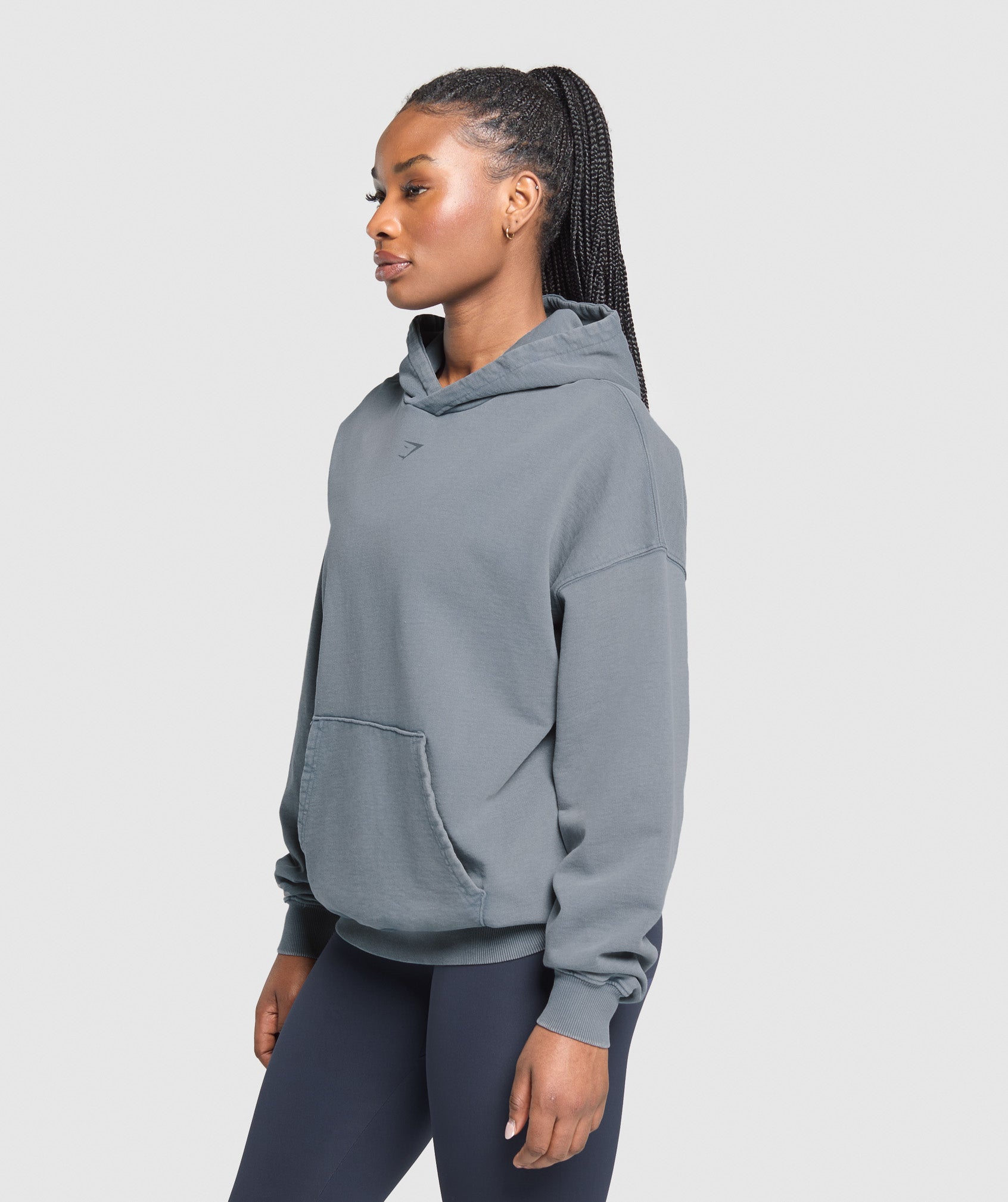 GSLC Graphic Oversized Hoodie   Iron Blue