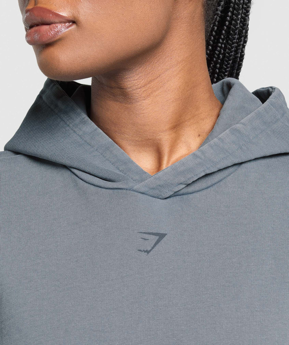 GSLC Graphic Oversized Hoodie   Iron Blue